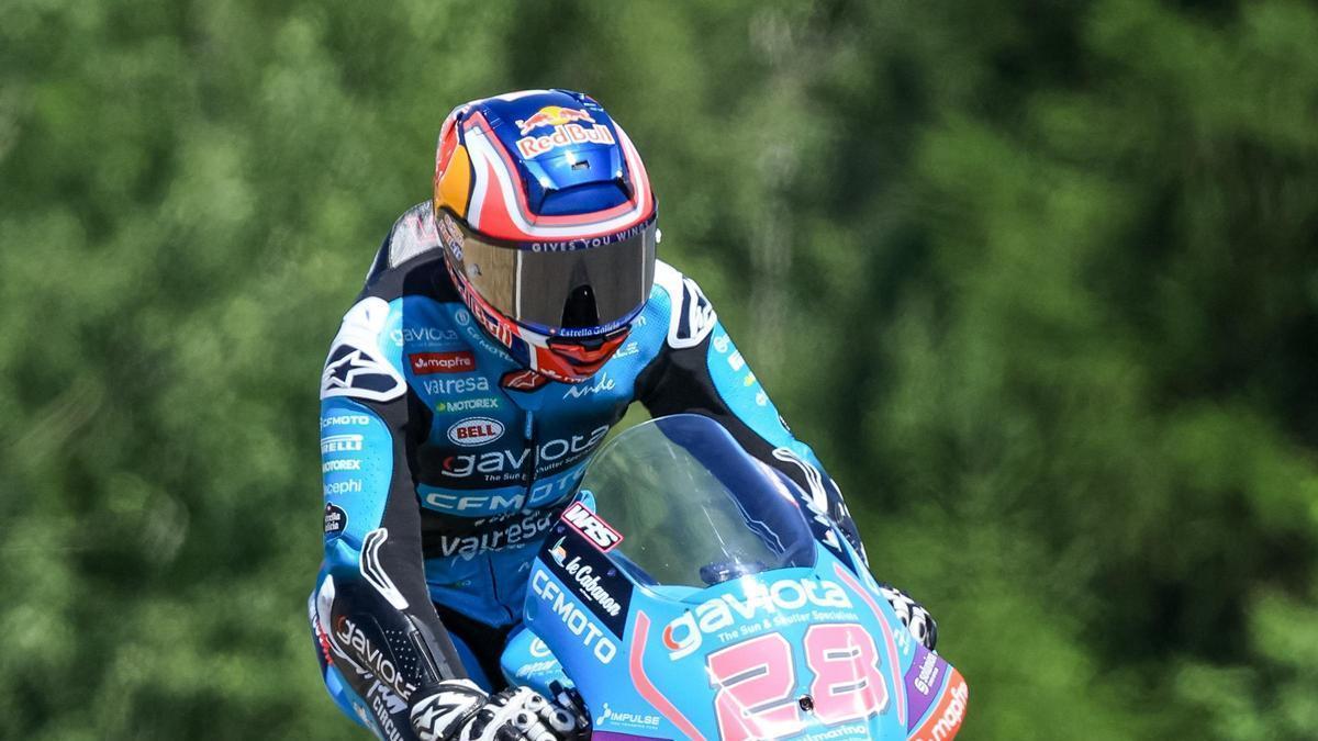 Máximo Quiles, durante un GP