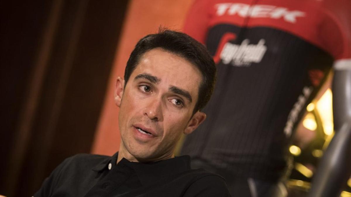 Alberto Contador, motivado en el Trek