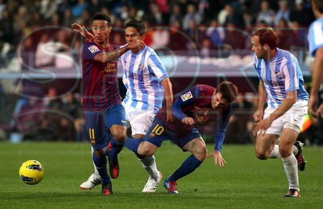 Málaga CF, 1 - FC Barcelona, 4