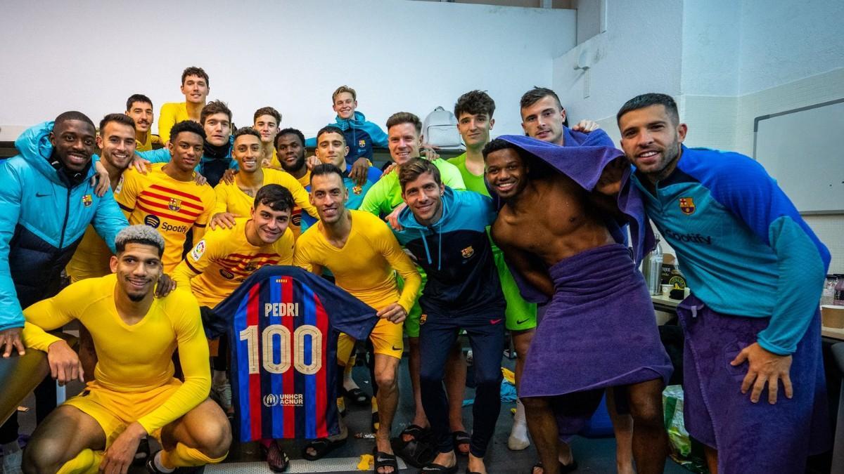 ¡Los 100 partidos de Pedri con el Barça! No te pierdas el detrás de las cámaras de la celebración azulgrana