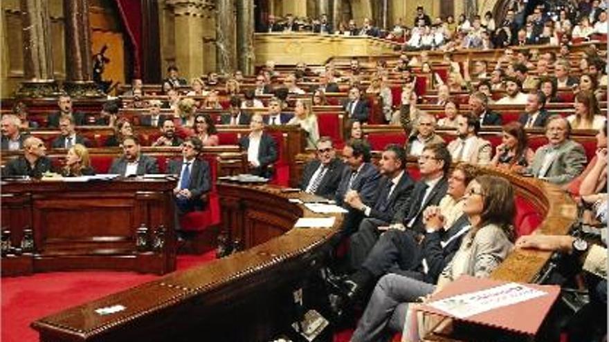 Una de les sessions del mes passat al Parlament de Catalunya.