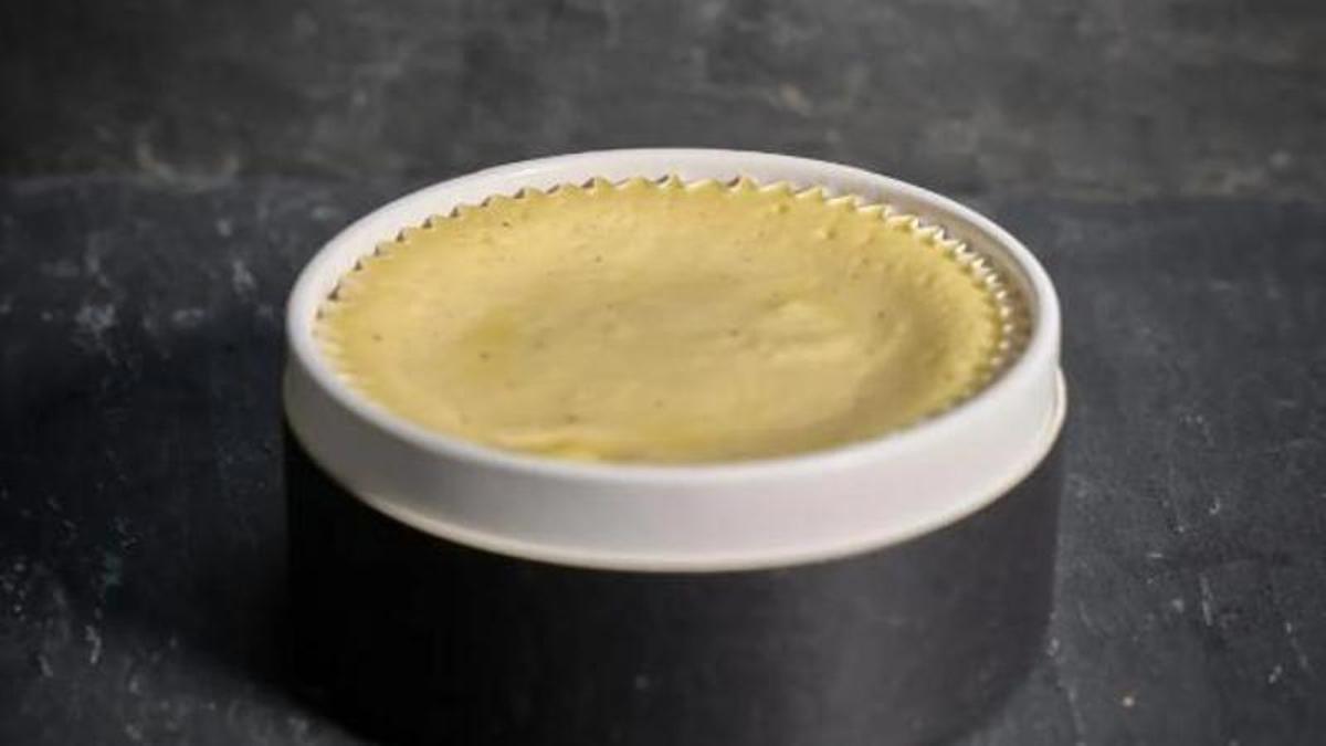 Una tarta de queso artesanal de Crema