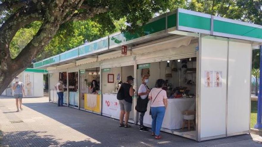 Ambiente en la muestra de artesanía.