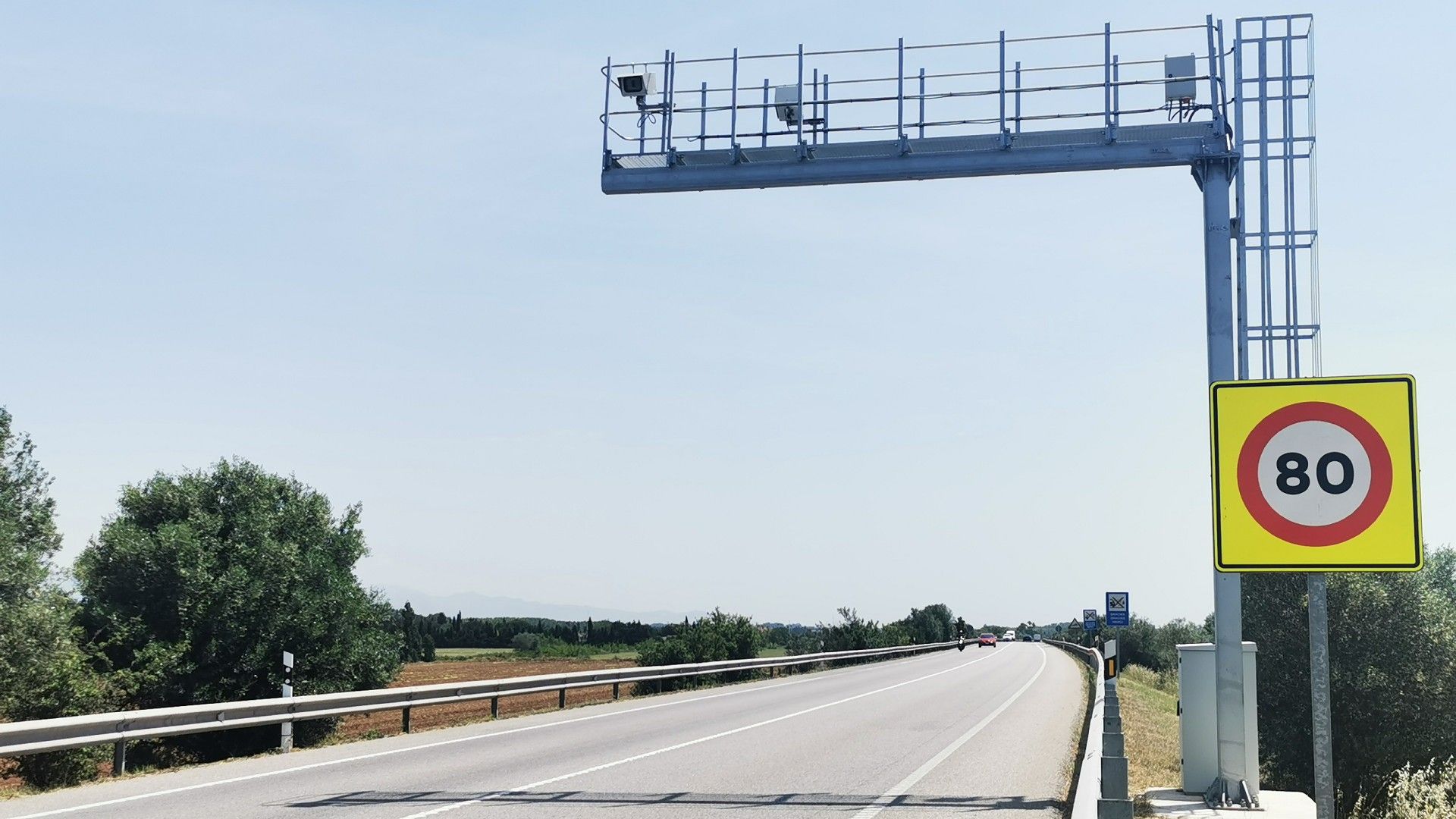 El radar en tramo de la N-II de Figueres que entra en vigor el 17 de junio de 2022