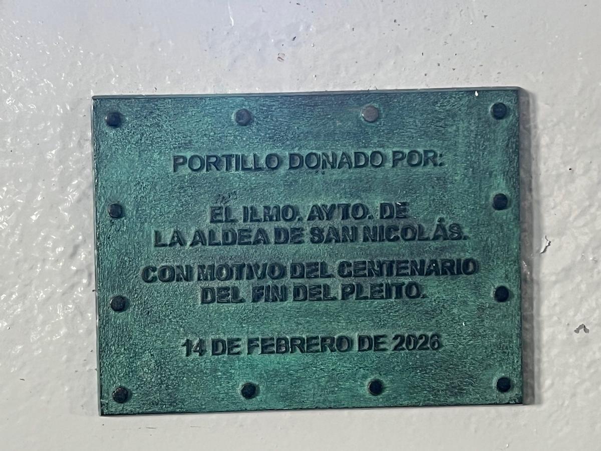 Placa conmemorativa.