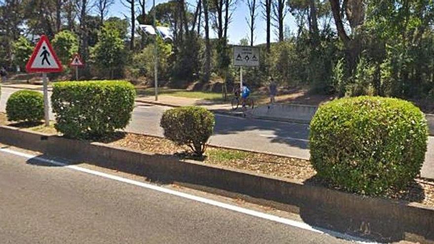 El carril bici es farà paral·lel a la carretera GIV-6546.