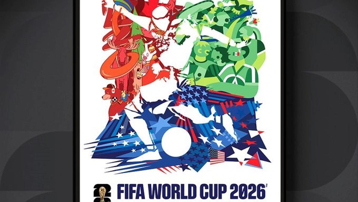 Poster oficial de la Copa del Mundo de 2026.