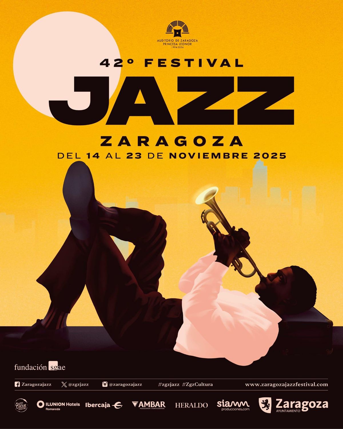 El cartel del 42 Festival de Jazz de Zaragoza.