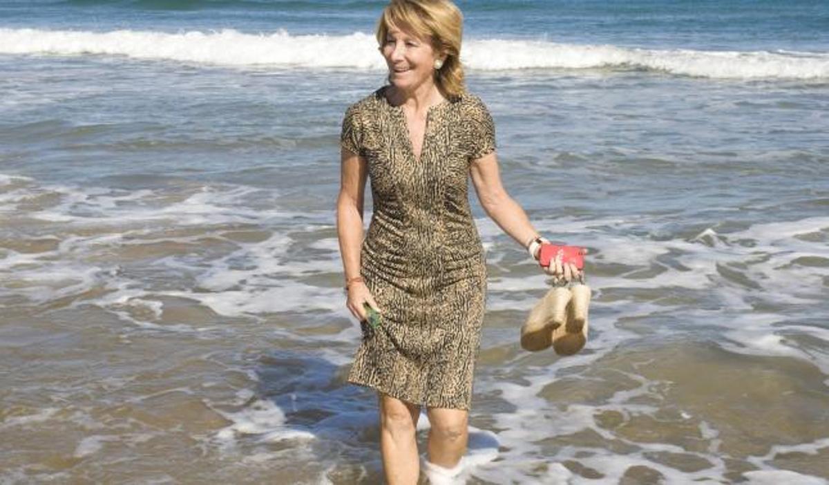 Aguirre no dudó ni un minuto en meterse en el agua.