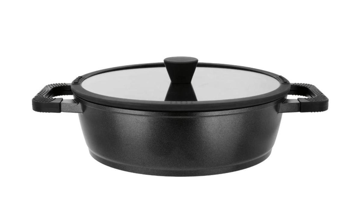 Cacerola de aluminio fundido.