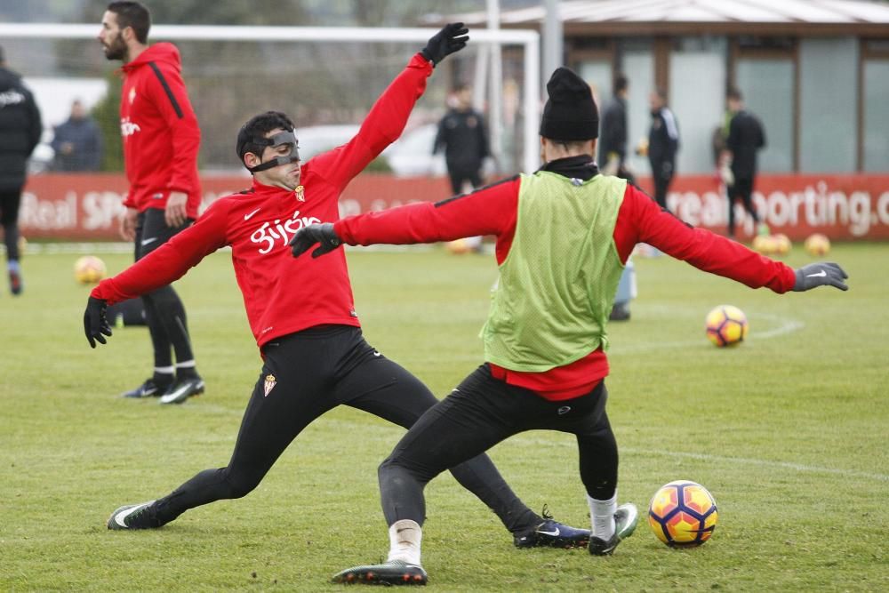 Entrenamiento del Sporting de Gijón