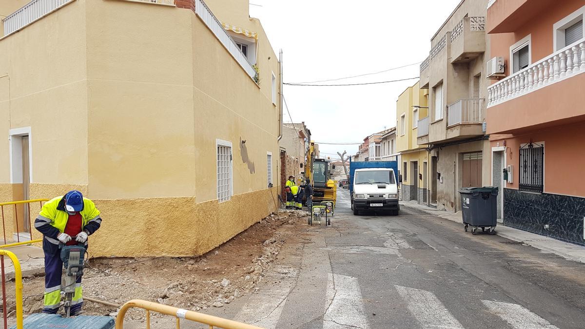 Arreglo de calles en Bullas