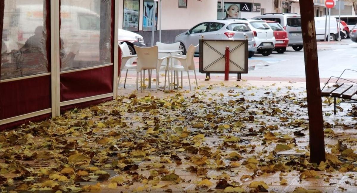 Estado actual de una de las plazas del barrio de La Viña.