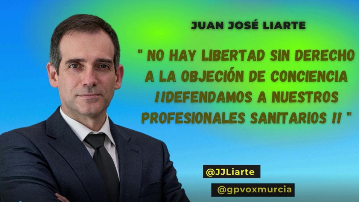 Liarte presentará en la Asamblea una moción sobre defensa del derecho a la objeción de conciencia