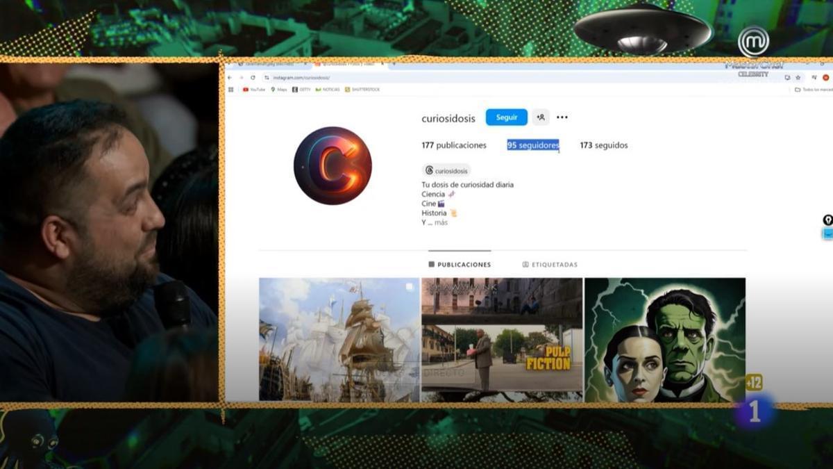 El creador de la cuenta y su perfil en instagram