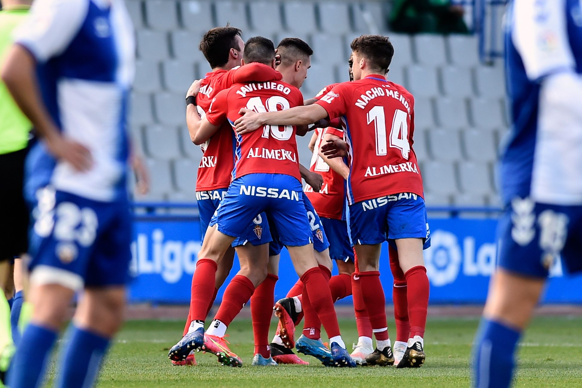 El partido del Sporting ante el Sabadell, en imágenes