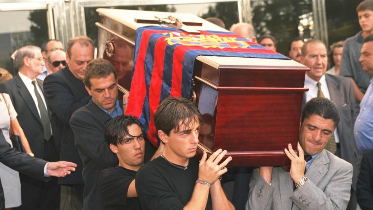 Mario Rosas, Jofre Mateu y Ángel Pedraza, entre otros, en el funeral a Oriol Tort