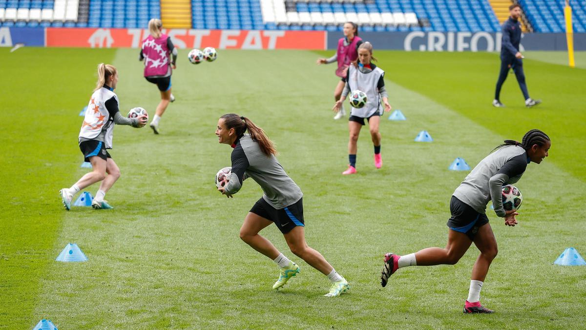 ENTRENO FC BARCELONA FEMENINO - CHELSEA. WOMEN’S CHAMPIONS LEAGUE. SEMIFINALES