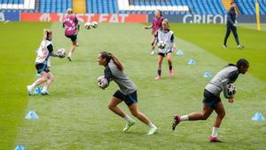 ENTRENO FC BARCELONA FEMENINO - CHELSEA. WOMEN’S CHAMPIONS LEAGUE. SEMIFINALES