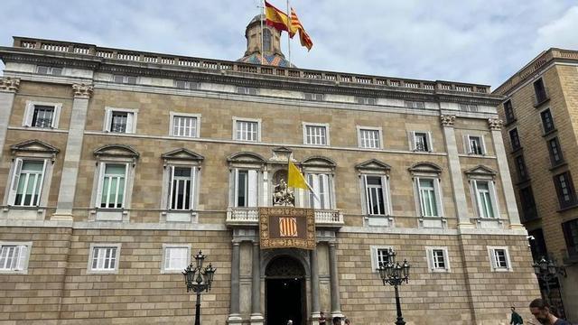 La façana del Palau de la Generalitat, aquest dimarts