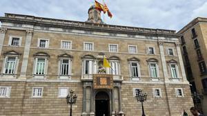 La fachada del Palau de la Generalitat, este martes