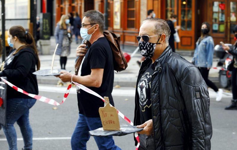 Manifestación de hostelería, ocio y turismo