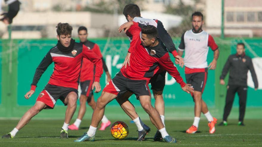 Un entrenamiento del Elche CF