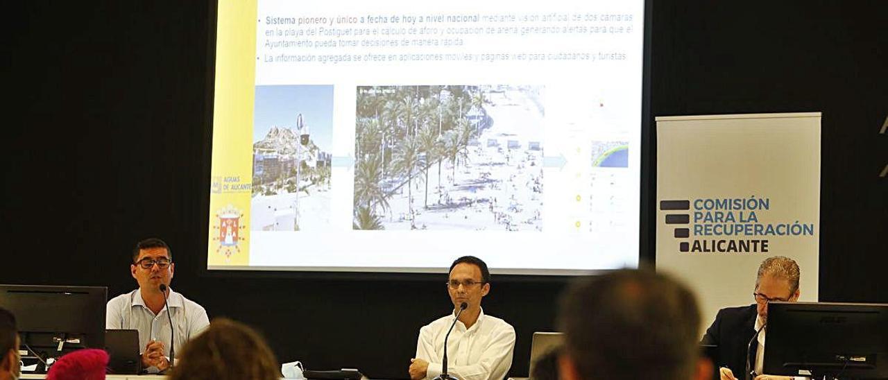 Aguas presentó en la Comisión para la Recuperación de Alicante sus proyectos contra el covid-19.