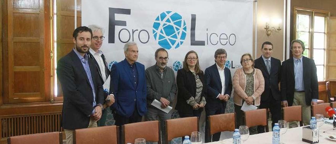 Algunos de los miembros de Foro Liceo. // Iñaki Osorio