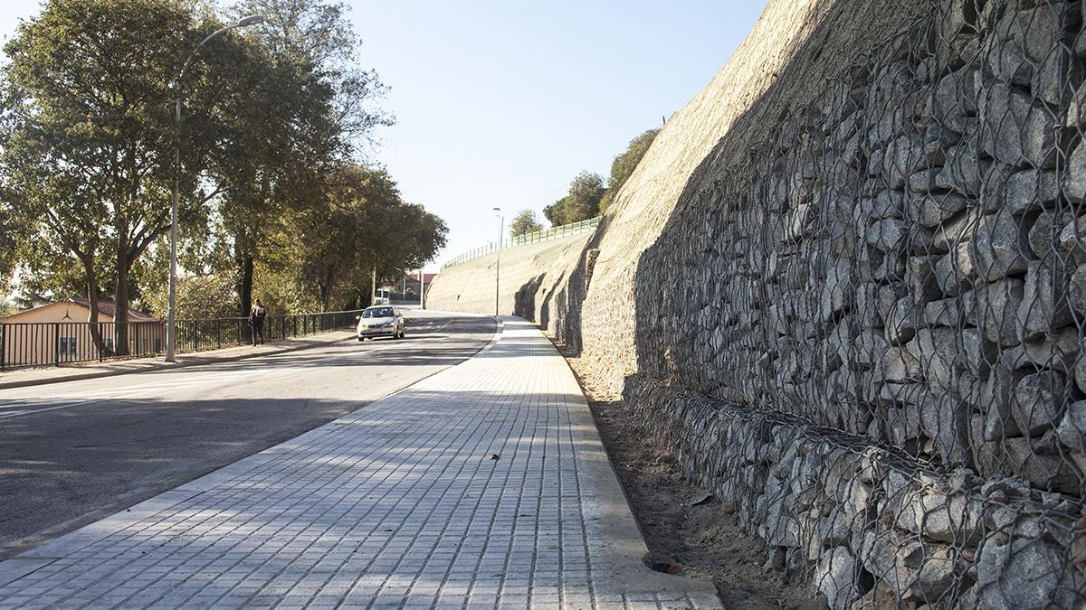 Tramo de la Avenida Catalunya de Parets del Vallès