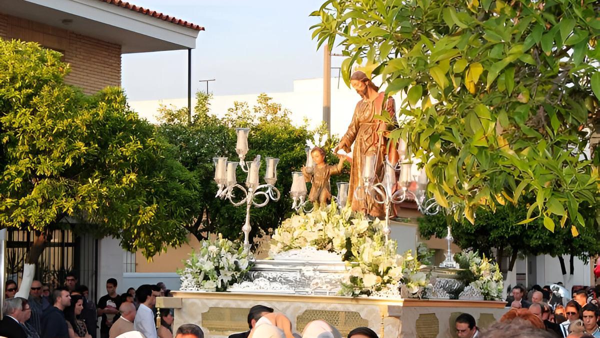 San José, patrón de la Rinconada, en una forto de archivo