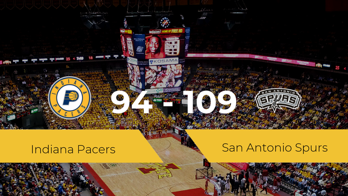 San Antonio Spurs consigue la victoria frente a Indiana Pacers por 94-109