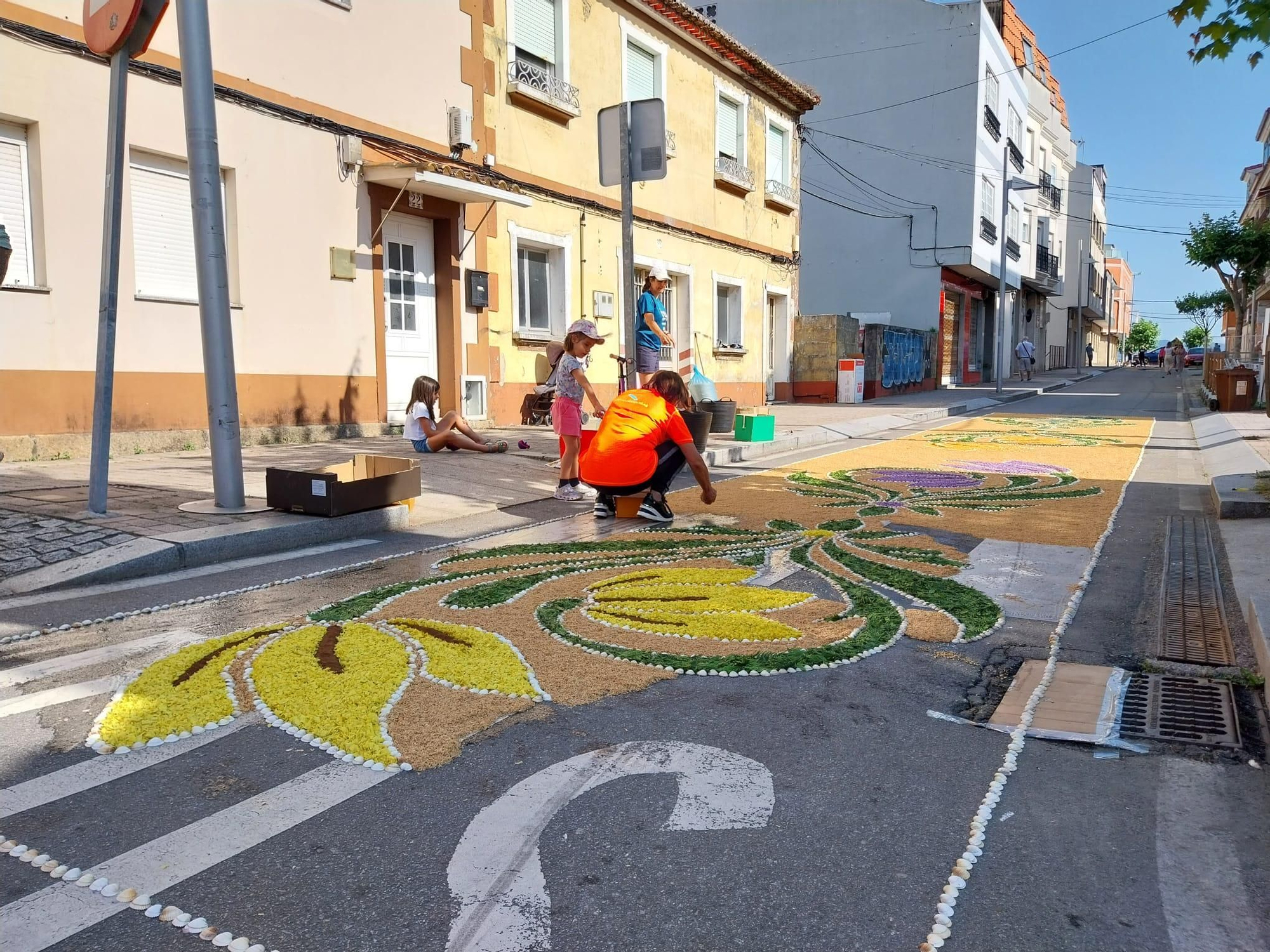 La fiesta de las alfombras florales del Corpus en Bueu (II)