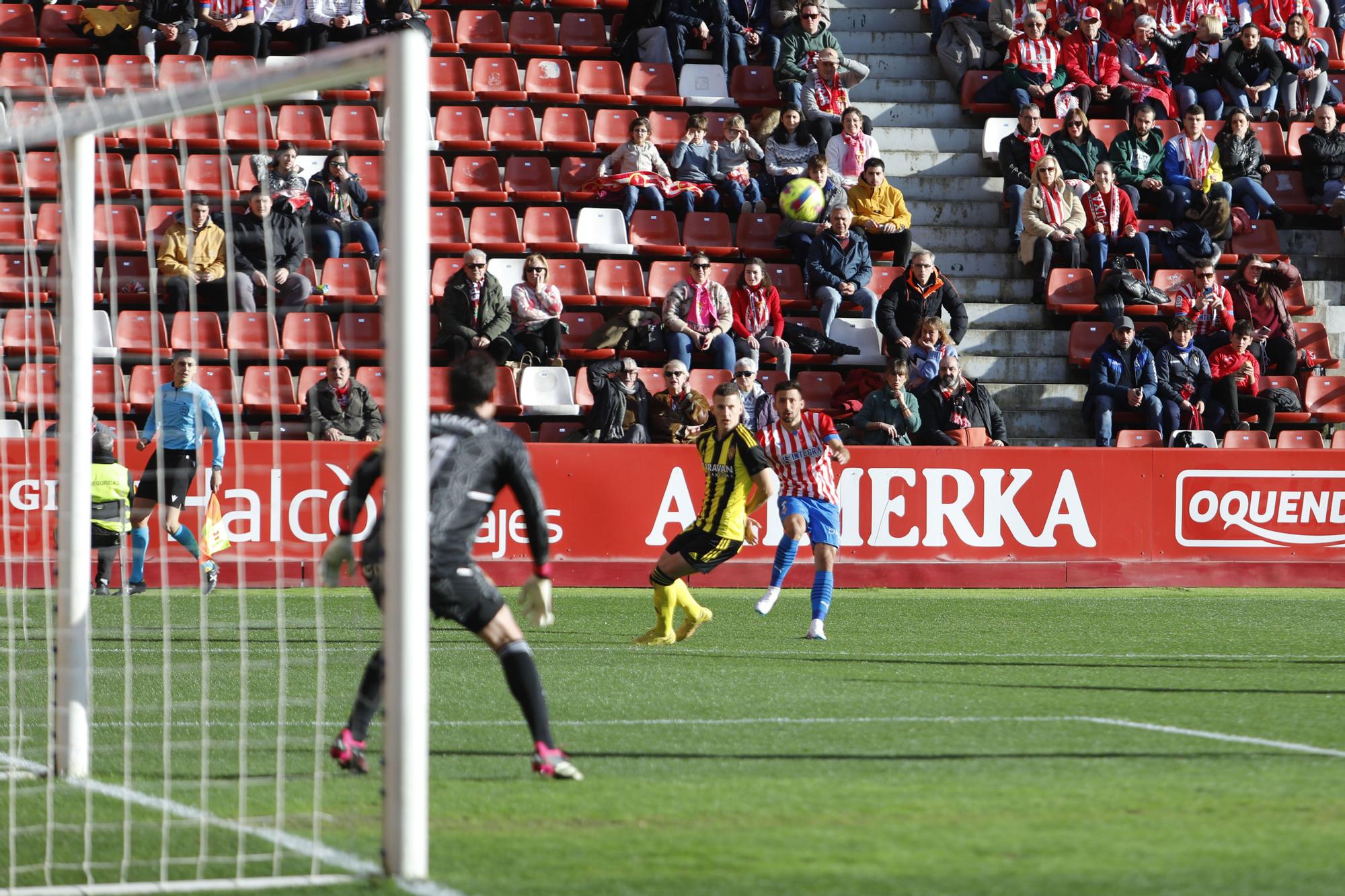 EN IMÁGENES: El encuentro entre el Sporting y el Real Zaragoza