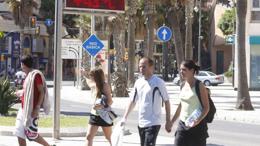 Una jornada de intenso calor en Málaga.