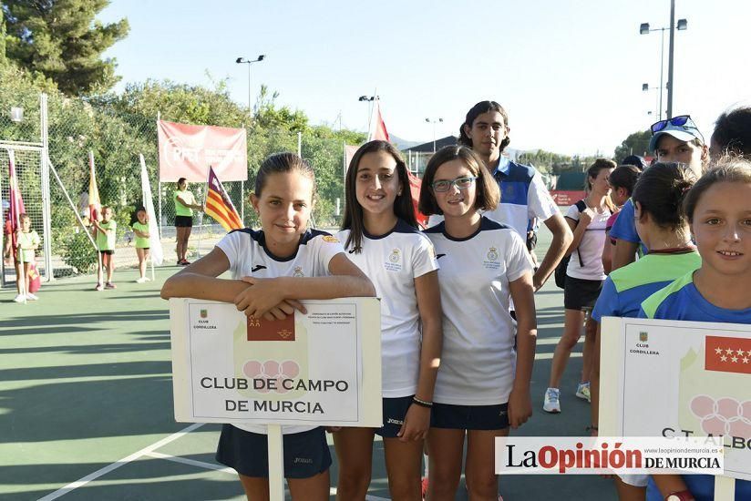 Inauguración del Campeonato Nacional de Tenis Alevín en el Club Cordillera