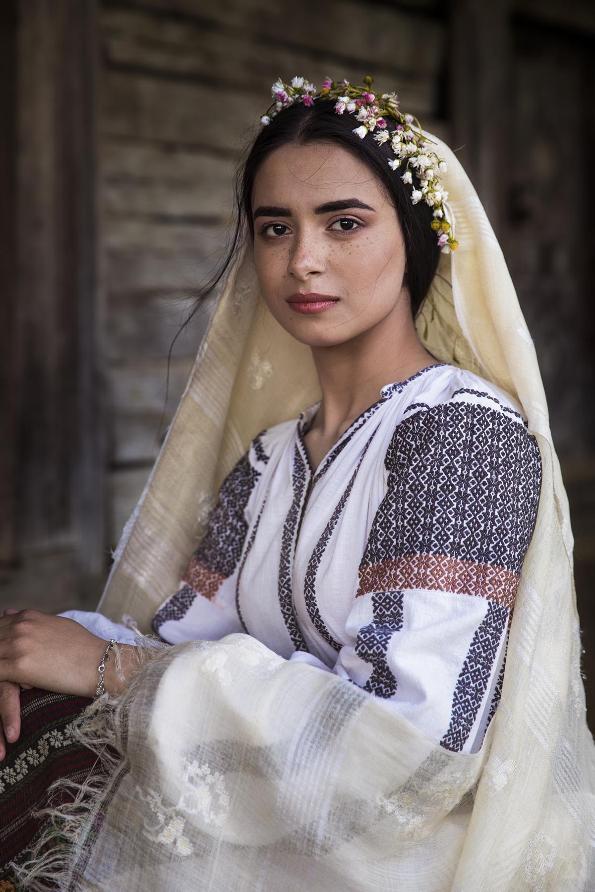 Una mujer rumana.