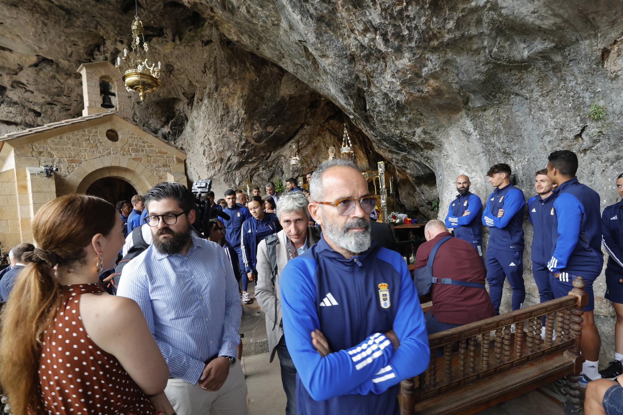 Visita del Real Oviedo al Santuario de Covadonga