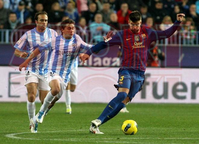 Málaga CF, 1 - FC Barcelona, 4