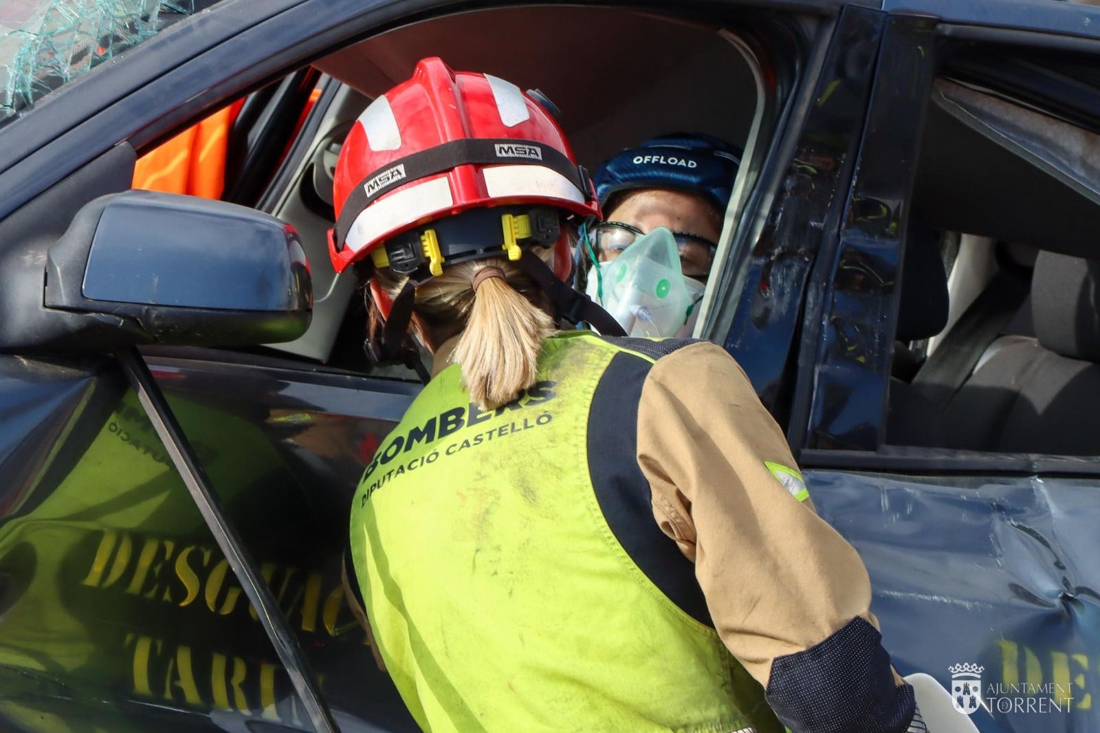 Encuentro de equipos de rescate de accidentes de tráfico en Torrent