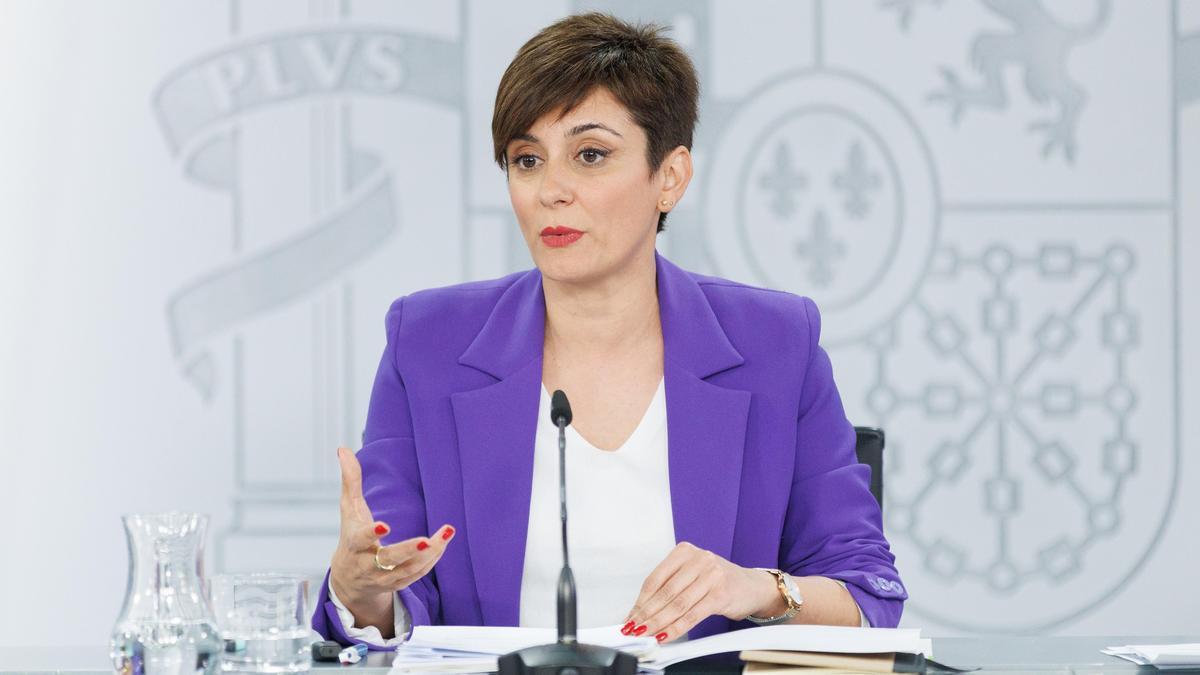 La ministra Portavoz y de Política Territorial, Isabel Rodríguez.