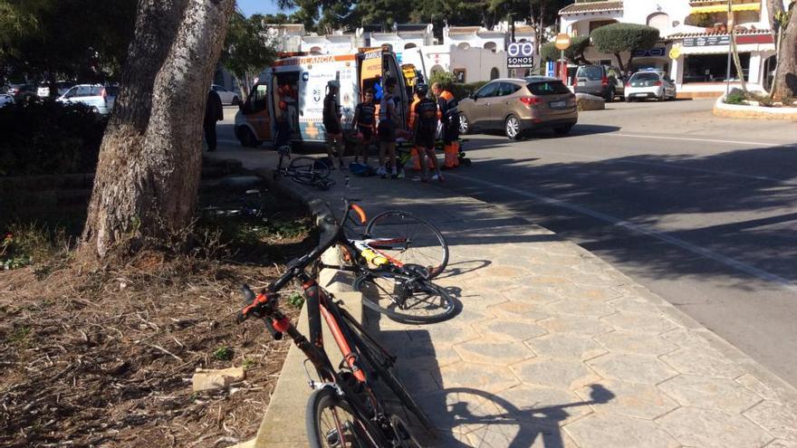 Un ciclista se accidenta mientras entrenaba en Moraira