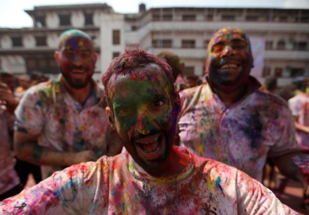 Holi, el festival dels colors, a Kathmandu