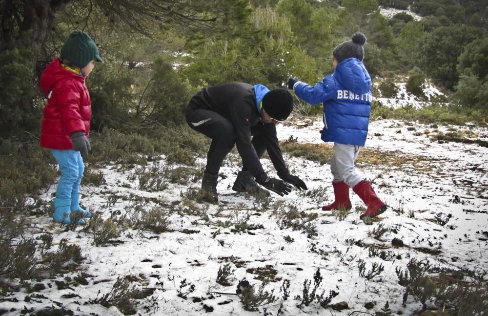 La nieve llega al interior de la provincia