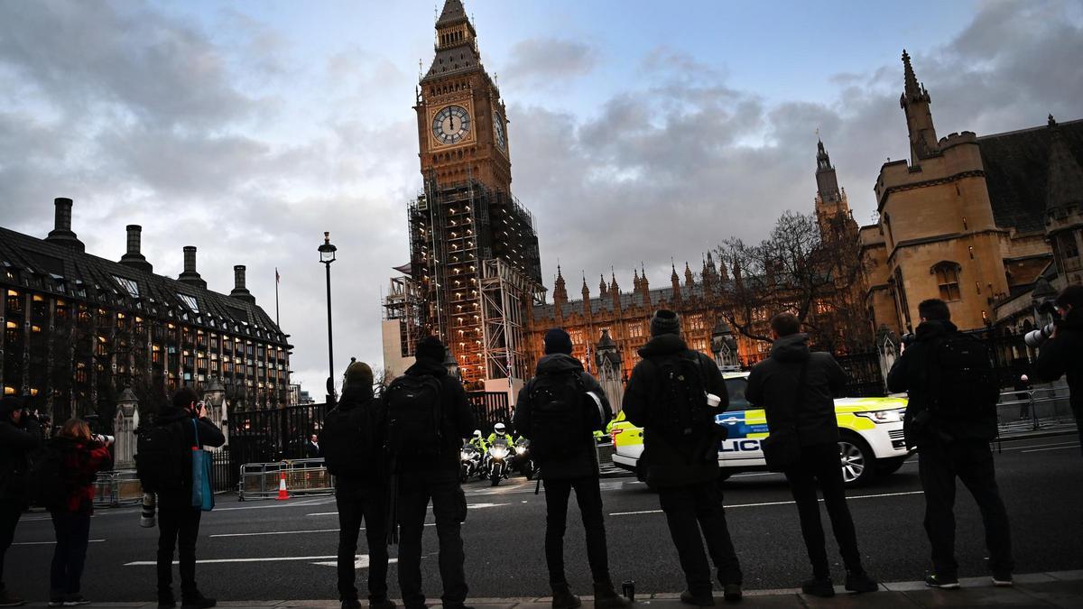 Vista del Parlamento británico.