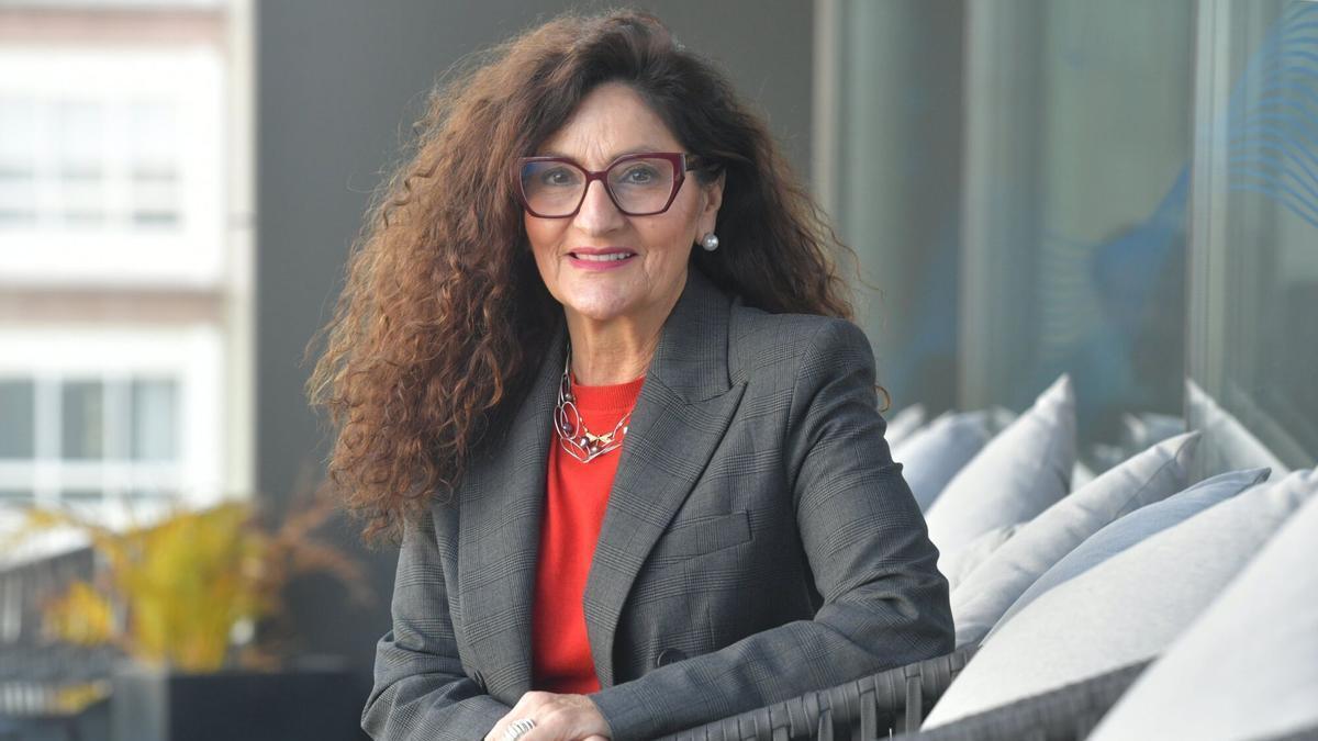 Rosa Carabel, CEO de Eroski, la semana pasada en A Coruña