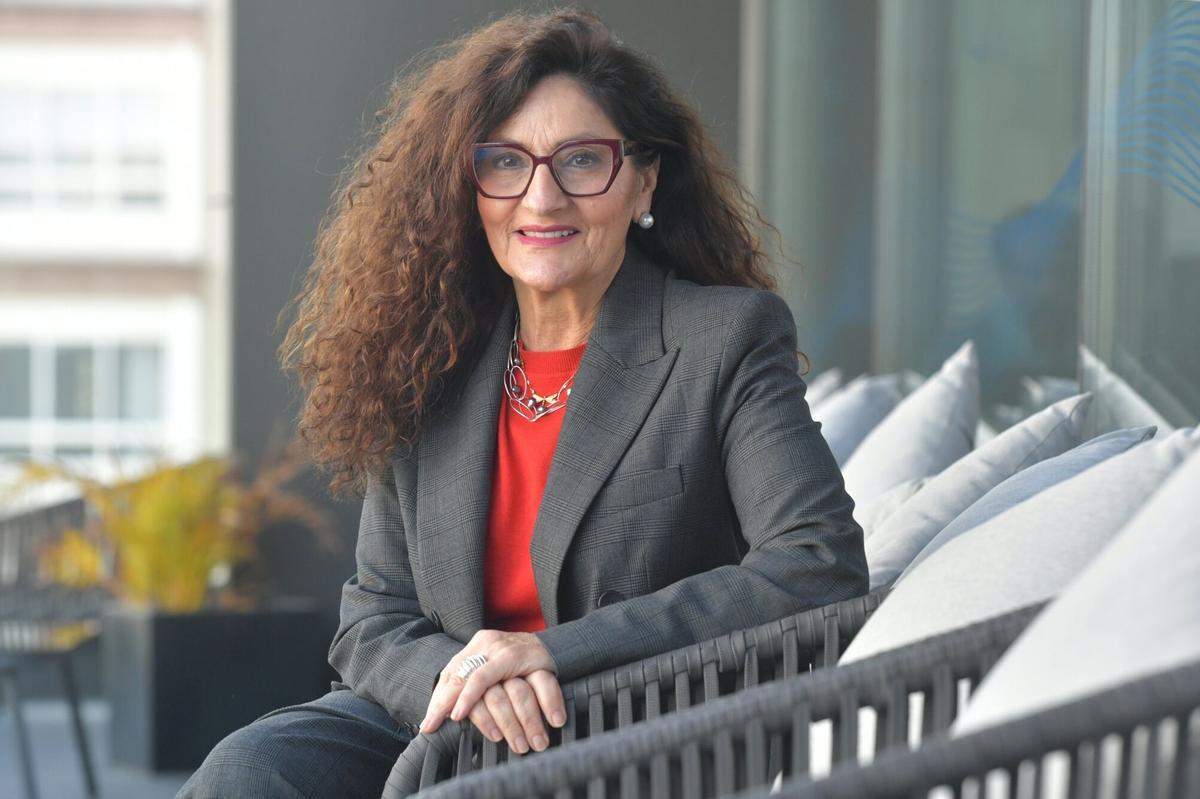Rosa Carabel, CEO de Eroski, la semana pasada en A Coruña