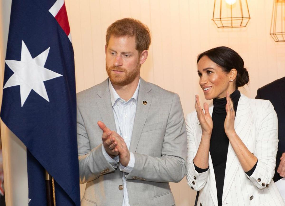 Los Duques de Sussex durante un acto de los Invictus Games en Australia