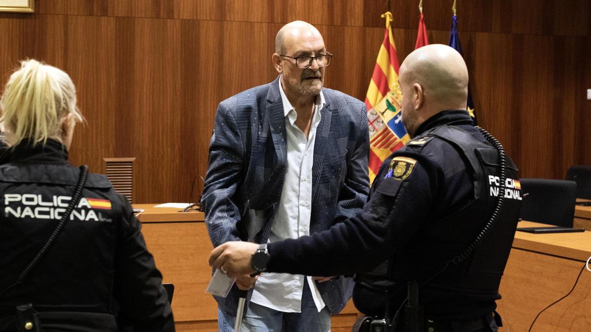 Tomás Jesús Irigoyen Laporta, tras conocer el resultado del veredicto en la Audiencia Provincial de Zaragoza.