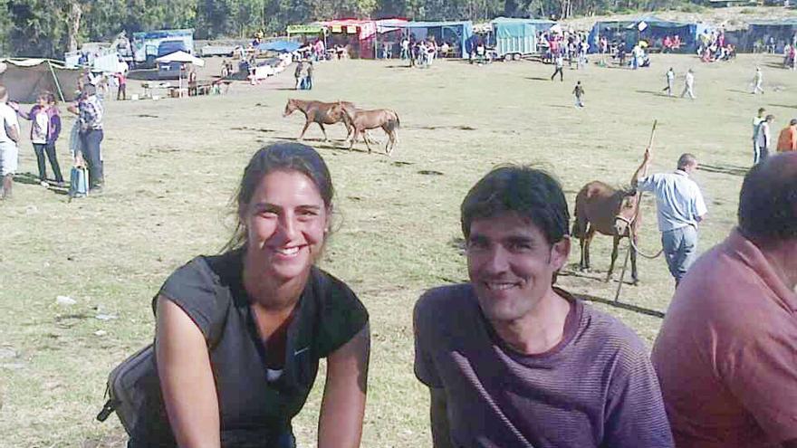 Ana Simóns y Sergio Bueno, como pareja en el curro de Mougás.